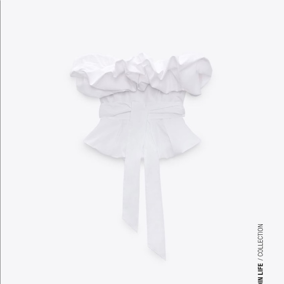 LAST ONE!! NWT Zara Voluminous Poplin Top - Picture 6 of 11